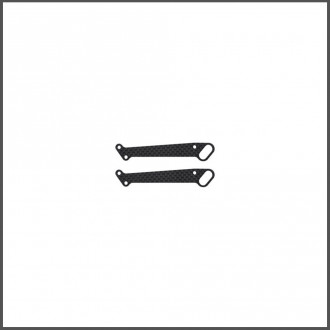 Body support plate carbon (2) S750 EVO (SER804472) (15) Spare Parts Serpent