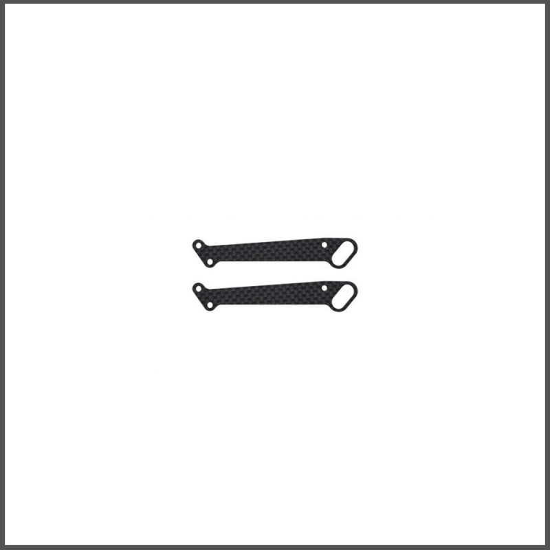 Body support plate carbon (2) S750 EVO (SER804472) (15) Spare Parts Serpent