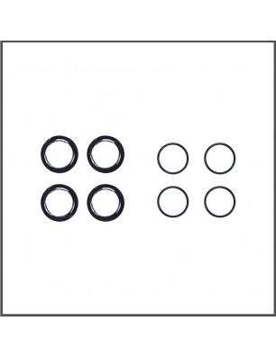Shock adjusting nut alu o-rings (4) X20 (SER401839) (1) SPARE PARTS SERPENT