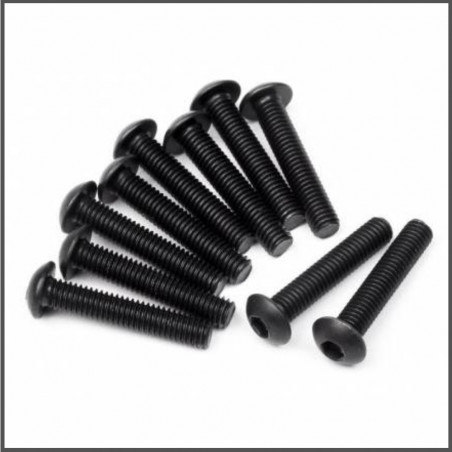 BUTTON HEAD SCREW M3X16MM (HEX SOCKET/10PCS) SPARE PARTS HB