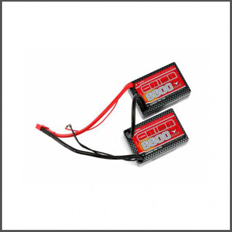 Carbon Pro V-Max LiPo 6600 110C 7.6V 2S Saddle Pack Deans ELECTRONICS ORION