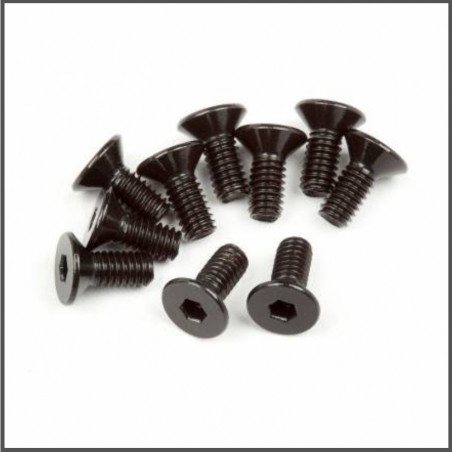 FLAT HEAD SCREW M2.5X6MM (HEX SOCKET/10PCS) SPARE PARTS HB