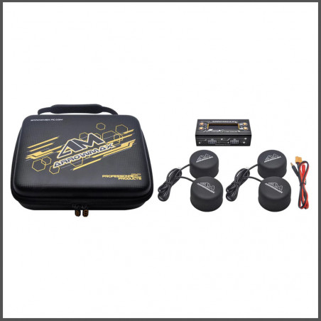 Tyre Warmer (1/10th) & Batt Warmer With Bag Black Golden