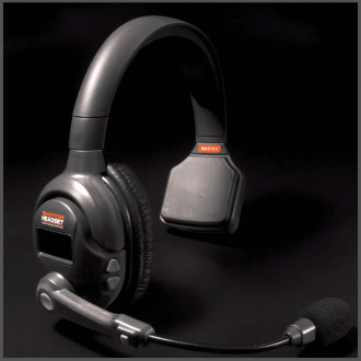 Smart-com headset (standard) - grey/dark grey, single unit- 1 remote (SCH-A8369-04)