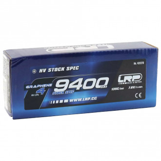 Hv Stock Spec GRAPHENE-4 9400mAh Hardcase battery-7.6V LiPo-135C/65C (LRP431279)