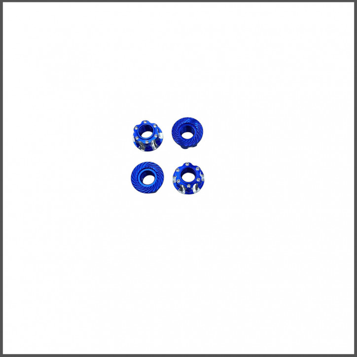 Corsatec M4 flanged nuts blue (CT60010-bl)