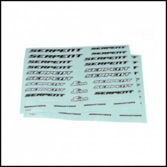 Decal Sheet 1/10 Black/White (SER190401)