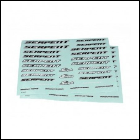 Decal Sheet 1/10 Black/White (SER190401)